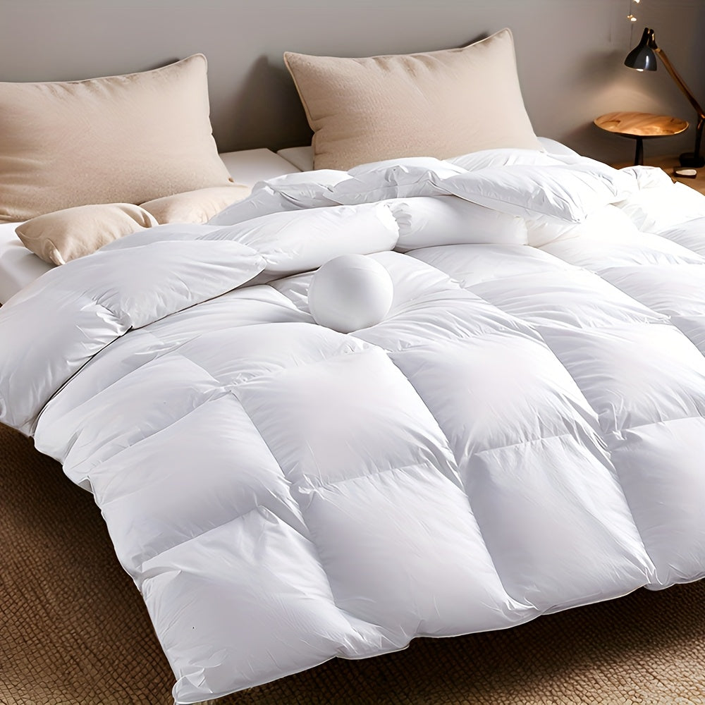 All-season Luxury Goose Down Comforter, Super Soft 700 Fluff, Breathable And Warm Hotel Fluffy, No Fluff