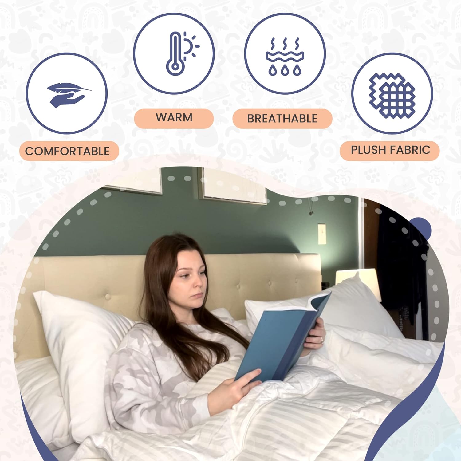 Continental Bedding Affinity Comforter All Season Quilted Down Alternative Duvet Insert with Corner Tabs