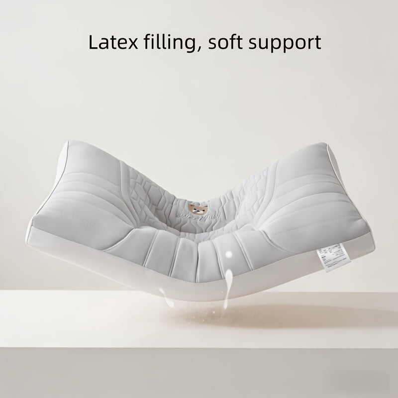(2pcs) Cooling Ice Silky Fiber Fabric Air-Conditioned Room Neck Pillow Insert, Summer Breathable with Scientifically Zoned Support for Deep Sleep, Universal for Adults. A Great Gift for Family and Friends to Ensure a Good Night's Sleep
