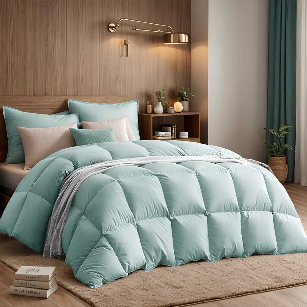 All-season Luxury Goose Down Comforter, Super Soft 700 Fluff, Breathable And Warm Hotel Fluffy, No Fluff