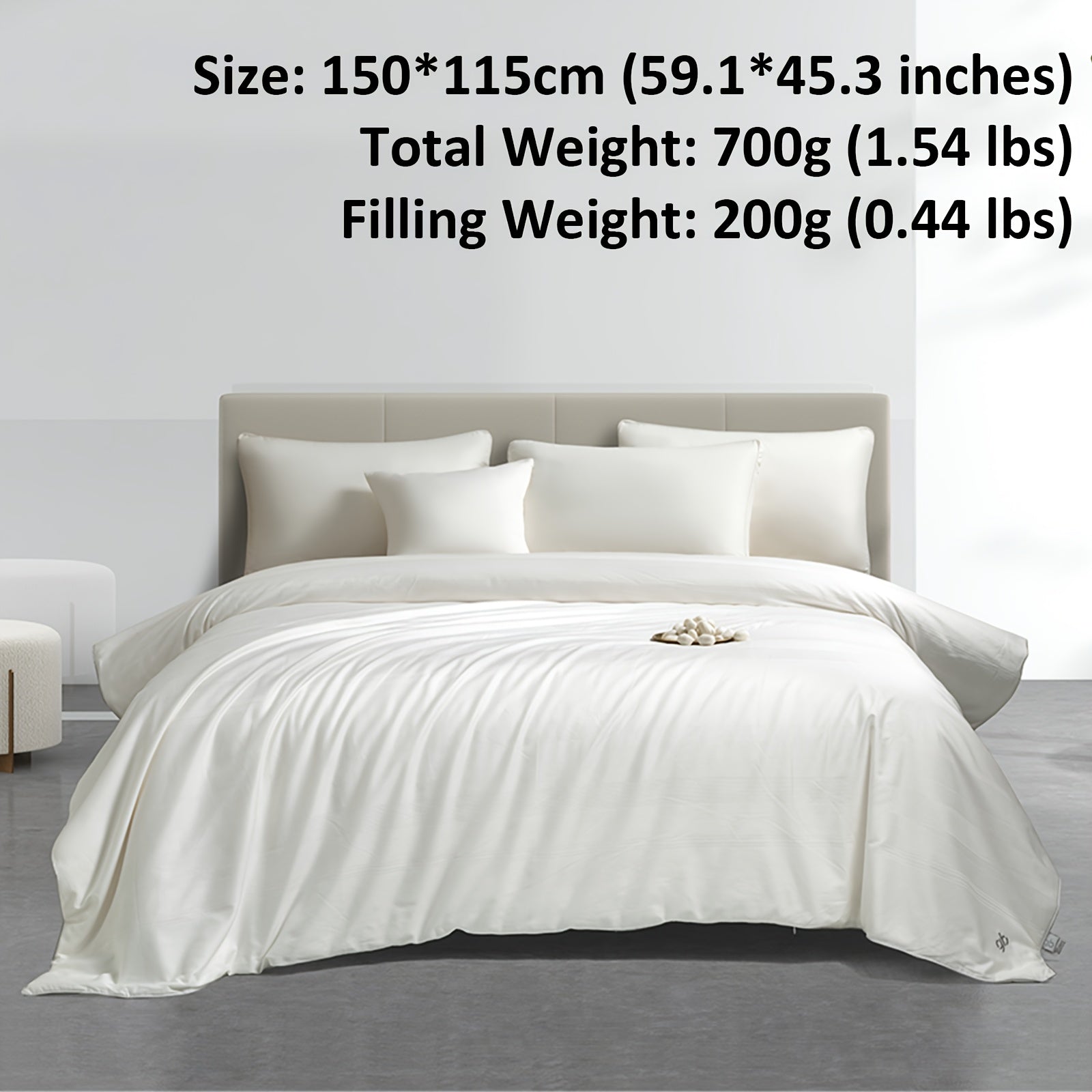 Luxury 100% Mulberry Silk Comforter Suitable for All-Season Use, Breathable Skin-Friendly Duvet Insert with Visible Window, Suitable for Bedroom Guest Room Bedding, Multiple Styles & Sizes, Visible Window for Bed Layer Monitoring