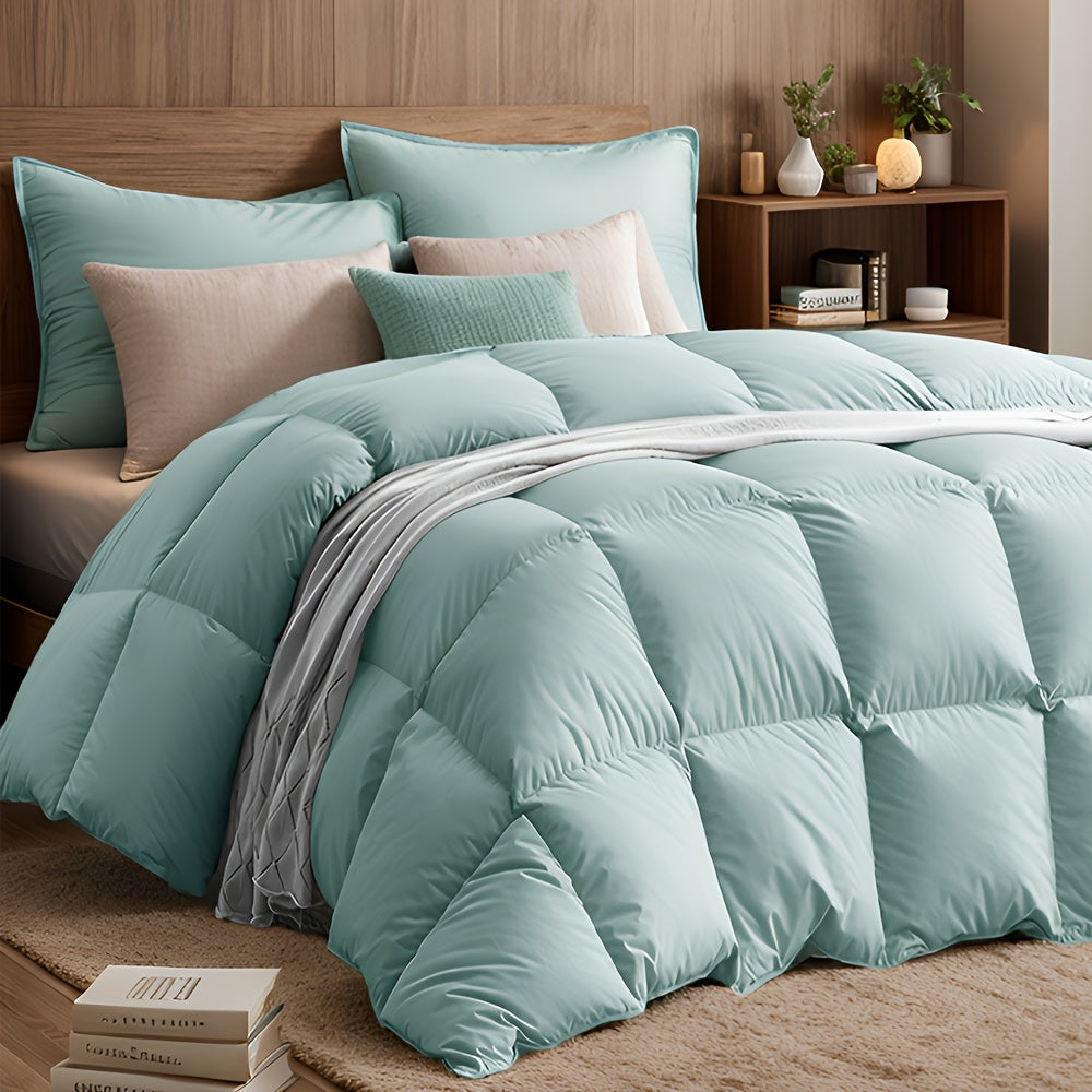 All-season Luxury Goose Down Comforter, Super Soft 700 Fluff, Breathable And Warm Hotel Fluffy, No Fluff