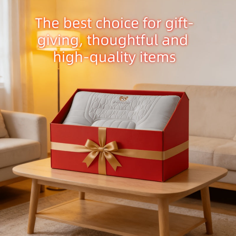 (2pcs) Cooling Ice Silky Fiber Fabric Air-Conditioned Room Neck Pillow Insert, Summer Breathable with Scientifically Zoned Support for Deep Sleep, Universal for Adults. A Great Gift for Family and Friends to Ensure a Good Night's Sleep