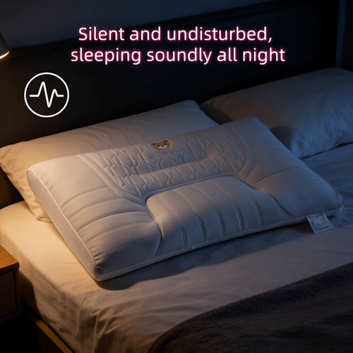 (2pcs) Cooling Ice Silky Fiber Fabric Air-Conditioned Room Neck Pillow Insert, Summer Breathable with Scientifically Zoned Support for Deep Sleep, Universal for Adults. A Great Gift for Family and Friends to Ensure a Good Night's Sleep