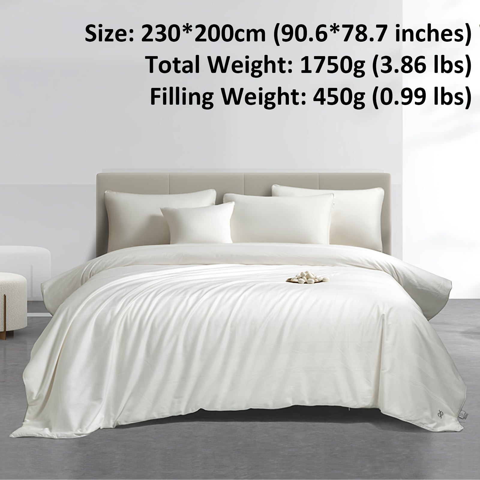 Luxury 100% Mulberry Silk Comforter Suitable for All-Season Use, Breathable Skin-Friendly Duvet Insert with Visible Window, Suitable for Bedroom Guest Room Bedding, Multiple Styles & Sizes, Visible Window for Bed Layer Monitoring